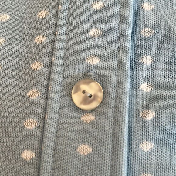 Groovy 70s 200% Poly Tunic Length Shirt Iridescent Buttons. Brady Bunch Vibe - Picture 13 of 16